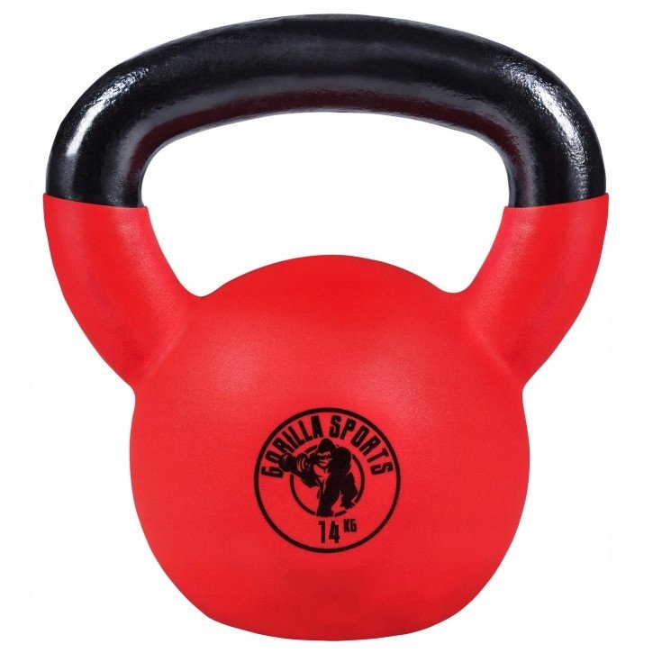 Kettlebell z gumową powłoką 14kg