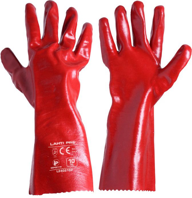 Lahti Pro Rękawice ochronne PVC długie rozmiar 10 (L240210W)
