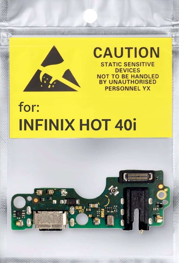 ORYGINAŁ OEM PŁYTKA GNIAZDO ŁADOWANIA USB ZŁĄCZE DO INFINIX HOT 40i X6528B