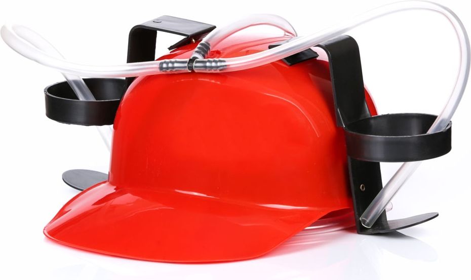 Gadget Factory Imprezowy kask - Czerwony