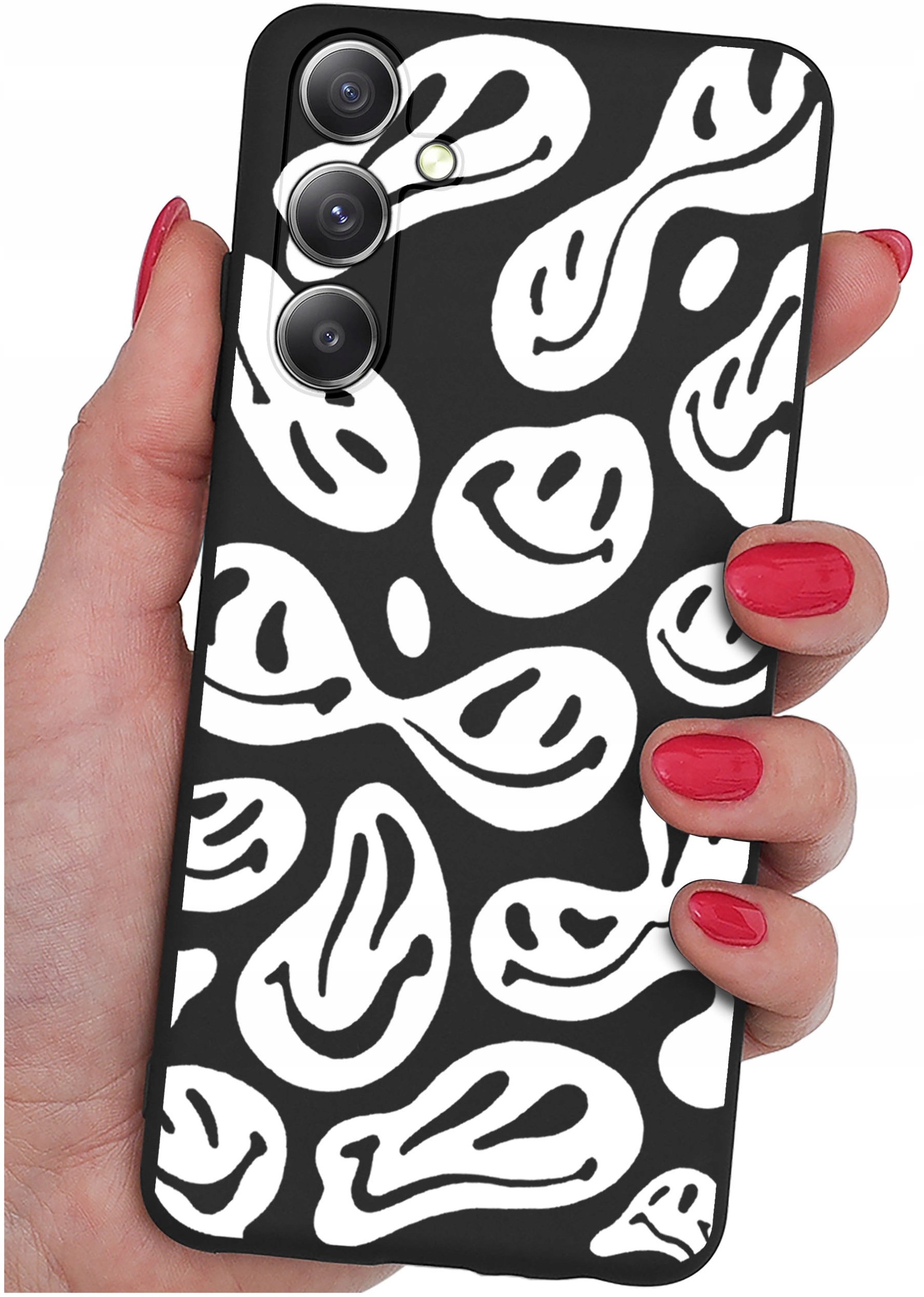 ETUI do Samsung Galaxy S25 WZORY | SILIKONOWE MATT CASE + SZKŁO 9H