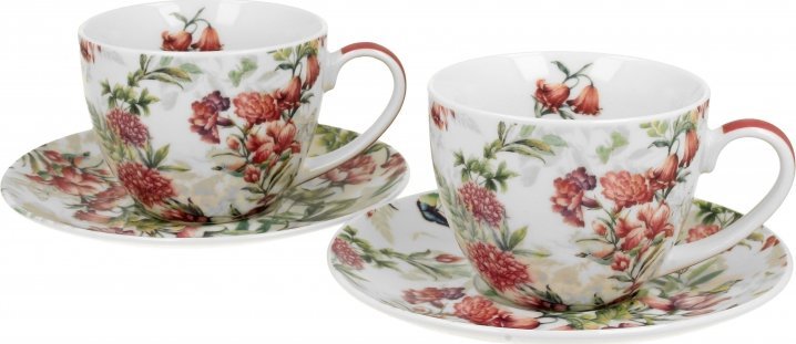 DUO Komplet 2 filiżanek 250 ml + spodki Lucia