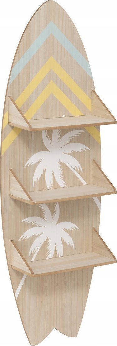 Atmosphera Półka na książki dla dzieci w kształcie deski surfingowej AUSTRALIE, wys. 112 cm
