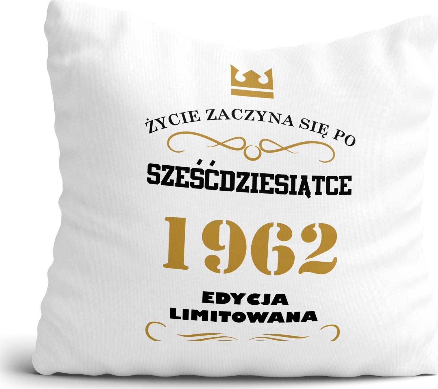 DARKSTORY Poduszka na 60-te urodziny 60 lat