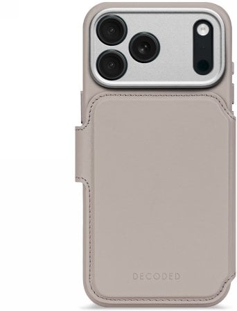 Decoded Leather Detachable Wallet - skórzana obudowa ochronna do iPhone 17 Pro kompatybilna z MagSafe (solid clay)