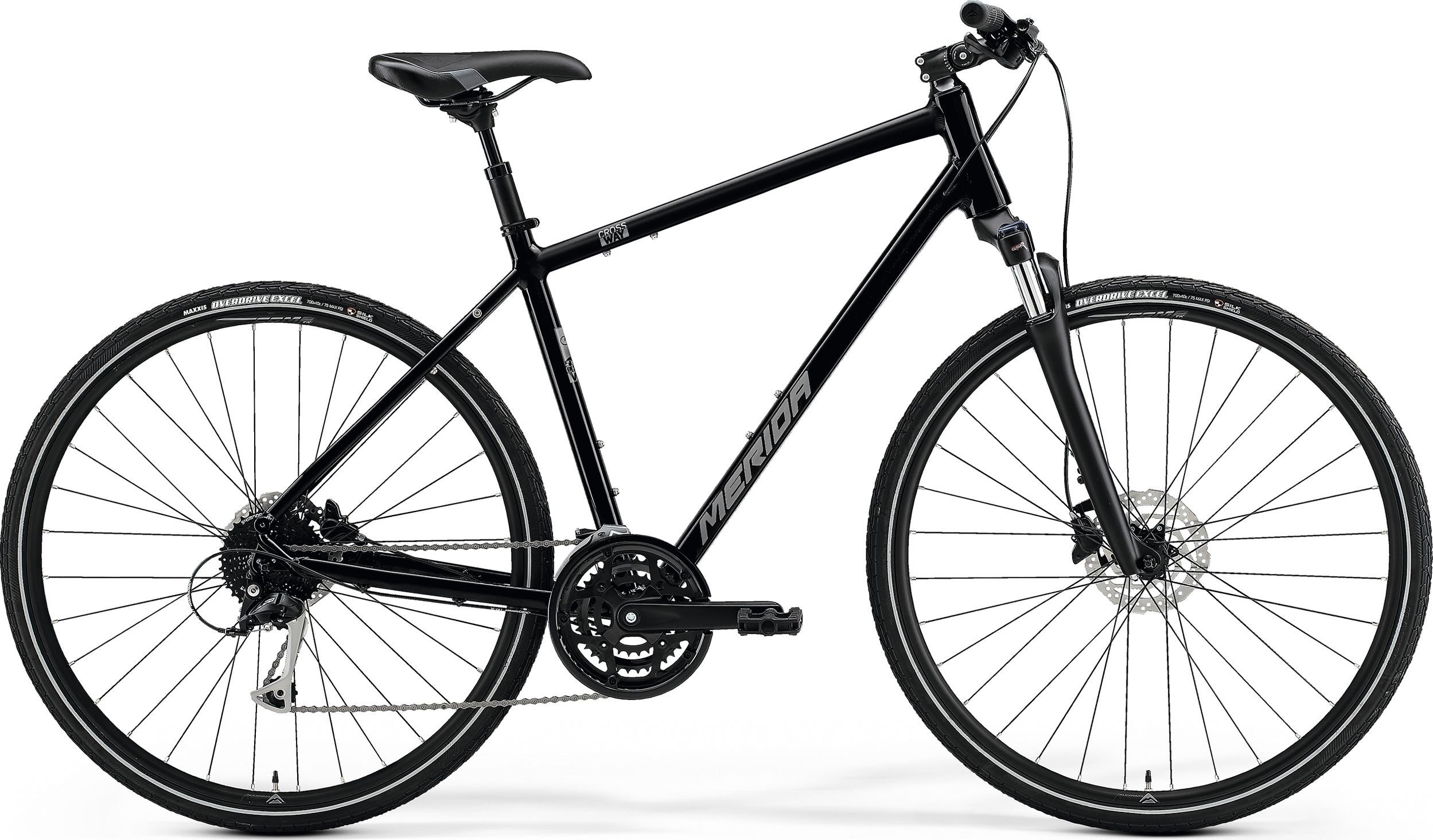 Merida Merida CROSSWAY 100 22/23 Wybierz rozmiar ramy: M, Wybierz kolor: GLOSSY BLACK (MATT SILVER)