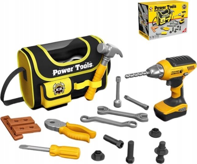 Zestaw Narzędzi Małego Majsterkowicza, Wkrętarka + Akcesoria