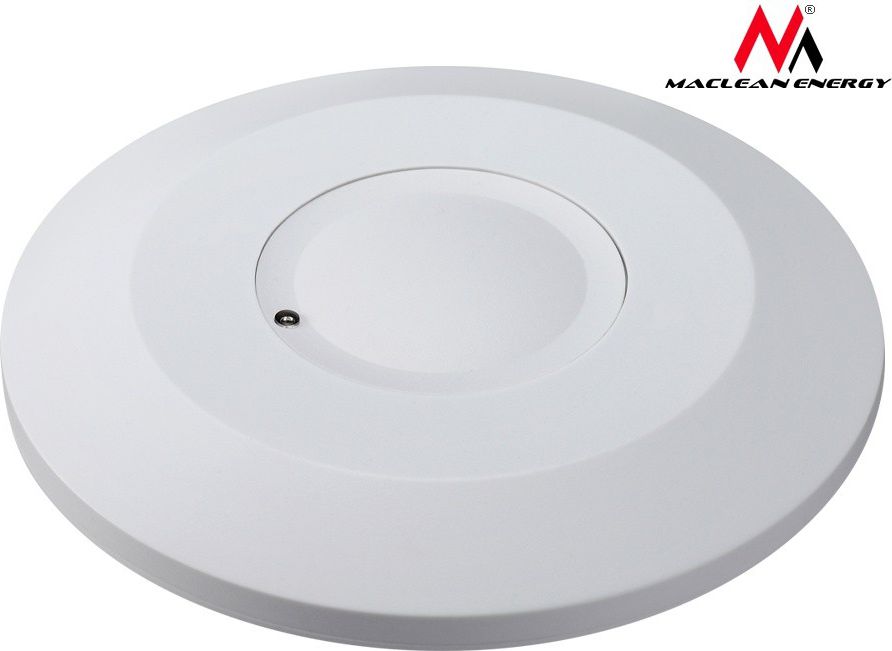 Maclean Czujnik ruchu mikrofalowy sufitowy, MCE133, 2000W zasięg 1m-8m (MCE133)