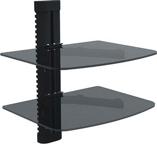 Red Eagle Półka szklana pod telewizor Red Eagle TWO podwójna