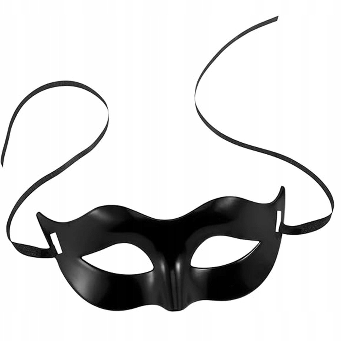 BQ85 Maska wenecka czarna przebranie