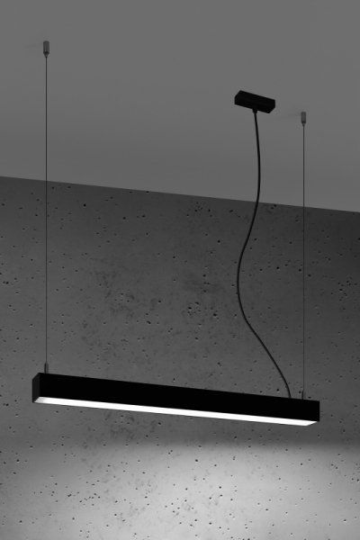 Lampa wisząca Sollux Lampa wisząca PINNE 67 czarna 4000K