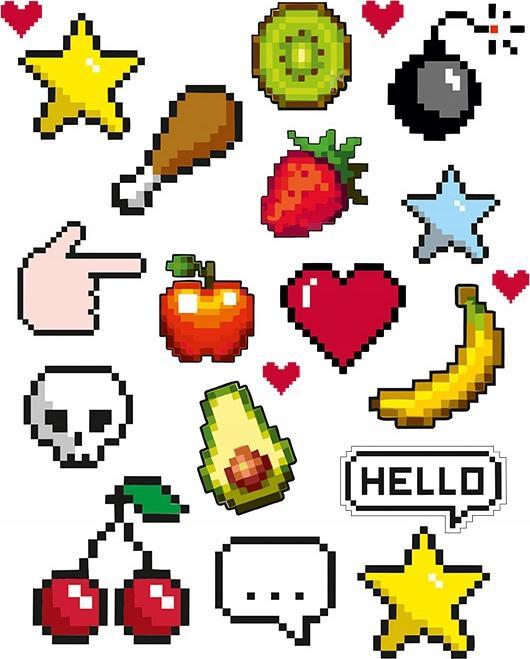 Naplamki Naprasowanki na ubrania 20 x 30 cm Pixel