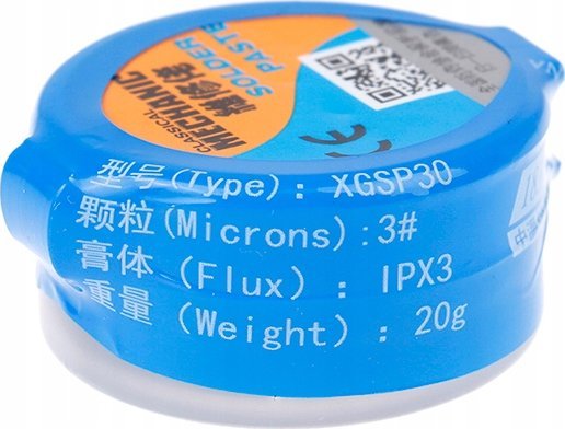 Rosfix PŁYNNA CYNA PASTA LUTOWNICZA 183C 20G OŁOWIOWA DO LUTOWANIA SPOIWO XG-30