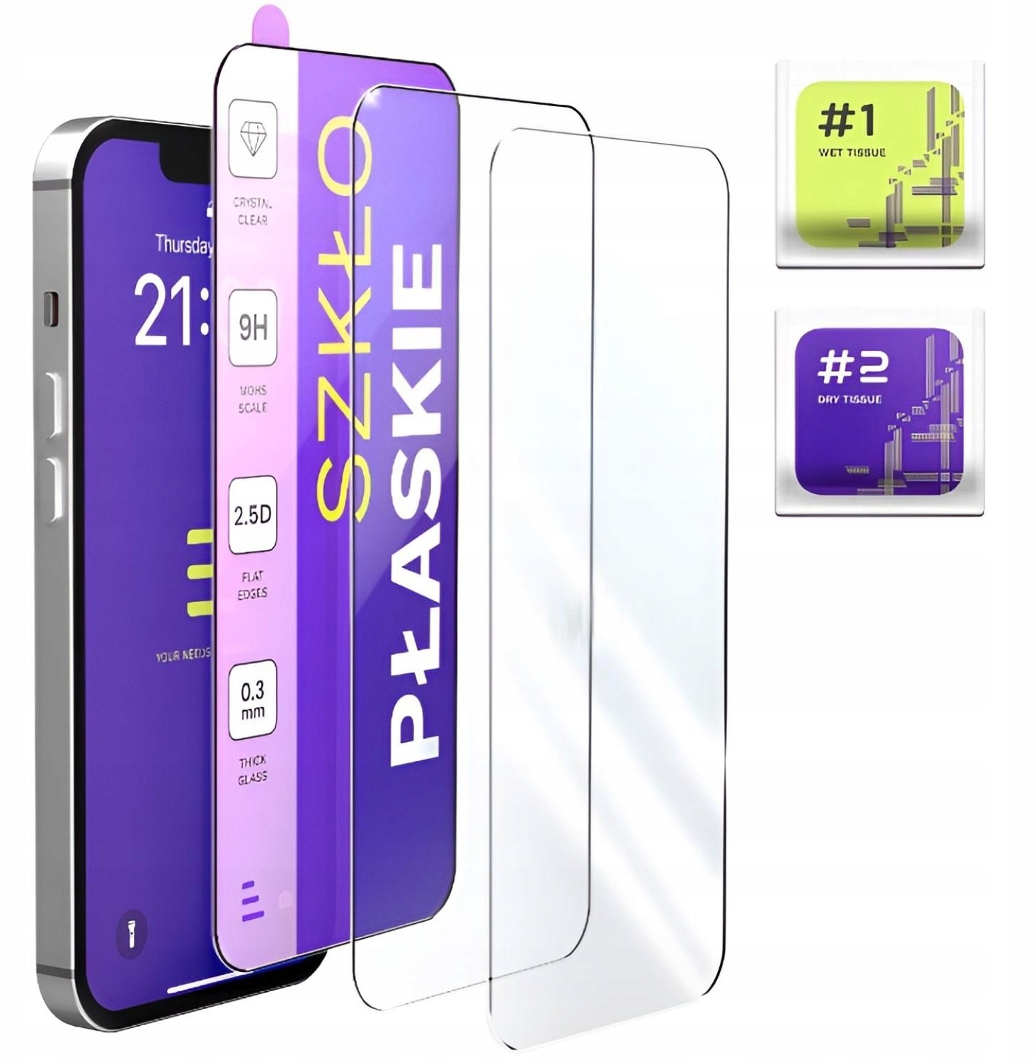 Hello Case 3-PAK Szkło Hartowane Płaskie Do LG K20 2019 (Szybka 9H, 2.5D)