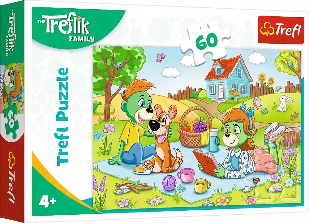 Trefl Puzzle Przygody Rodziny Treflików 60 elementów (17394)