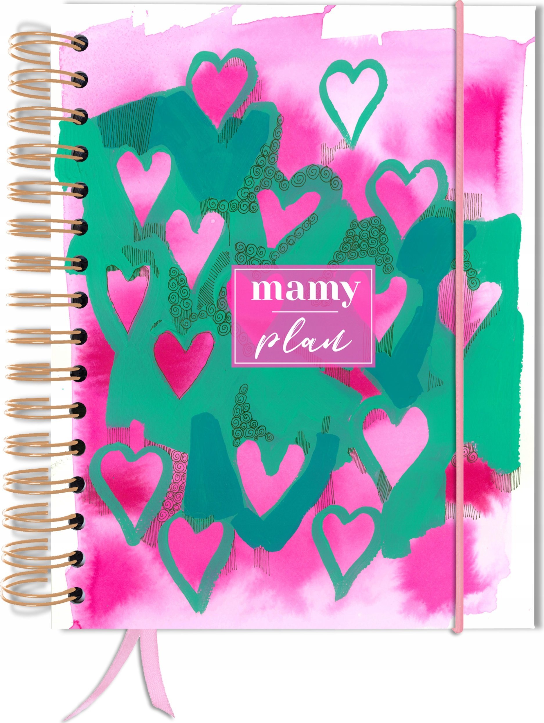 TadaPlanner Kalendarz Ciąży A5+ Mamy Plan pamiętnik poradnik planer dla przyszłych mam