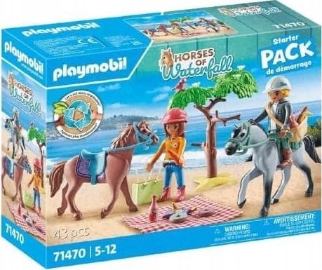 Playmobil Zestaw figurek Horses 71470 Wycieczka konna na plażę z Amelią i Benem