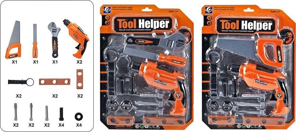 Zestaw narzędzi z wiertarką na baterie