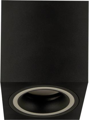 Lampa sufitowa IDEUS Minimalistyczna lampa nastropowa Indi 04048 czarna kostka pokojowa