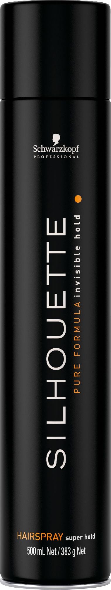 Schwarzkopf Silhouette Bardzo Mocny Lakier CZARNY 500ml