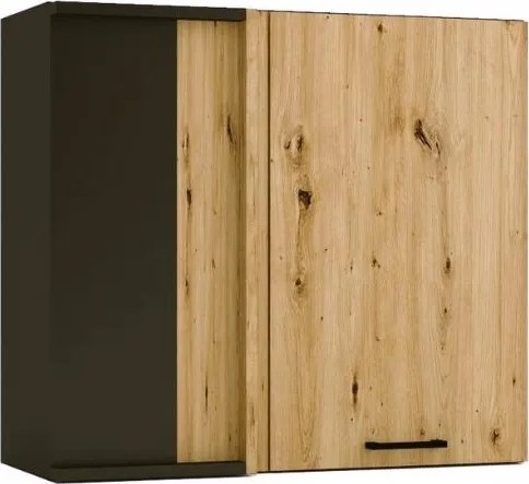 Stolkar Szafka kuchenna narożna ANIKA WNP80 P/L grafitowa/dąb artisan STOLKAR