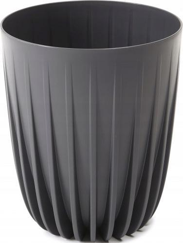 Lamela Doniczka plastikowa z wkładem Mira Eco 25 cm antracyt