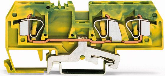 Wago Złączka szynowa PE 3-przewodowa 6mm2 żółto-zielona (282-687)