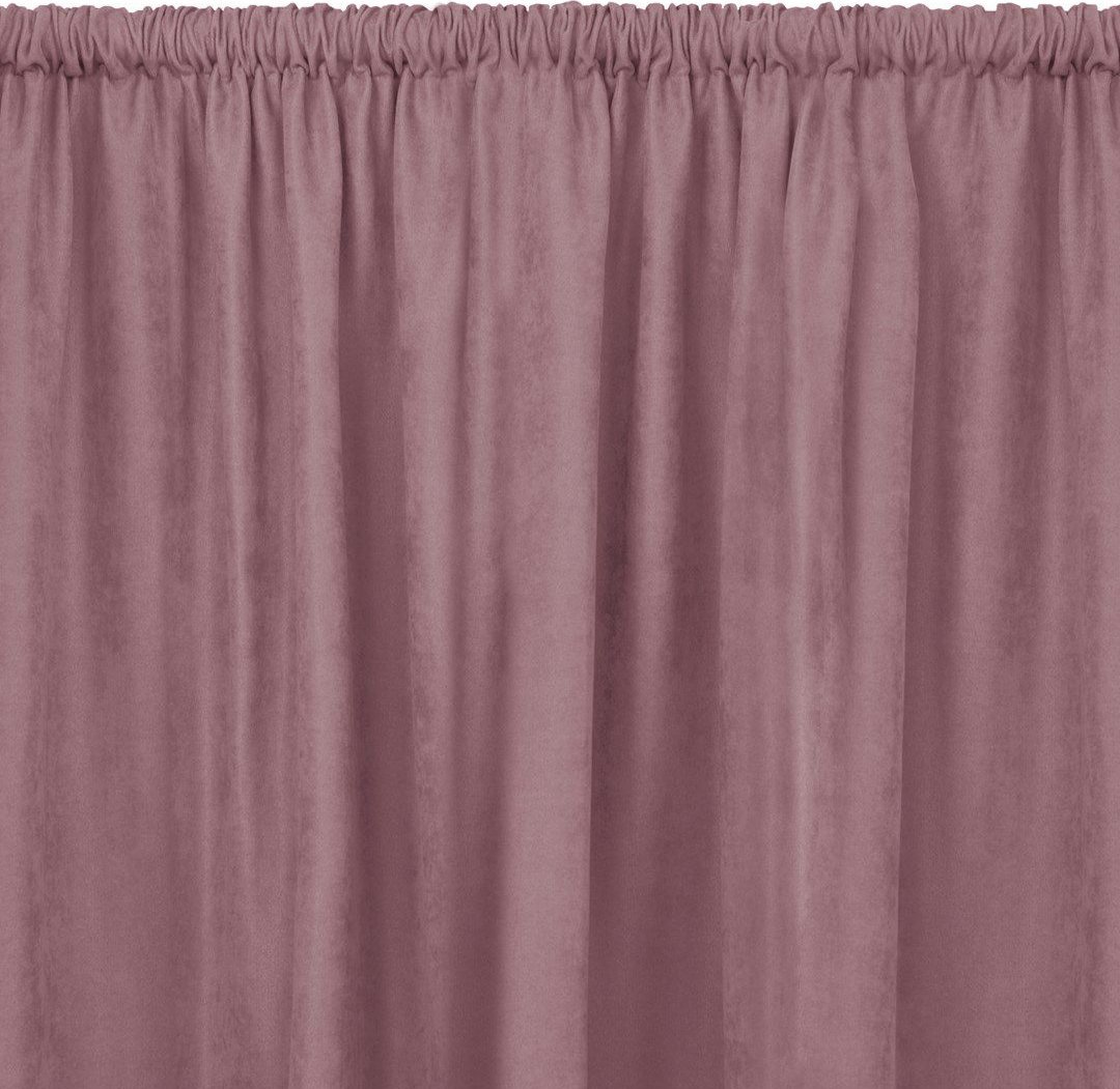 Homede Homede Zasłona MILANA szenilowa z tunelem 420x225 różowa wzór 1