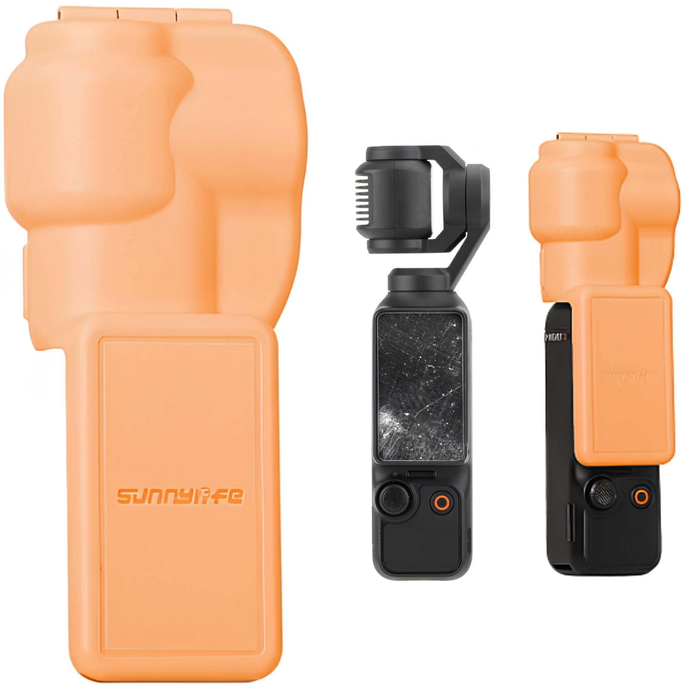 POKROWIEC ETUI OCHRONNE OSŁONA CHRONIĄCA GIMBALA I EKRAN DO DJI OSMO POCKET 3 (POMARAŃCZOWA)