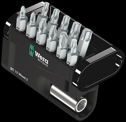 Wera Zestaw Bit-Check 12 Wood 2 11 elementów + uchwyt uniwersalny (05057422001)