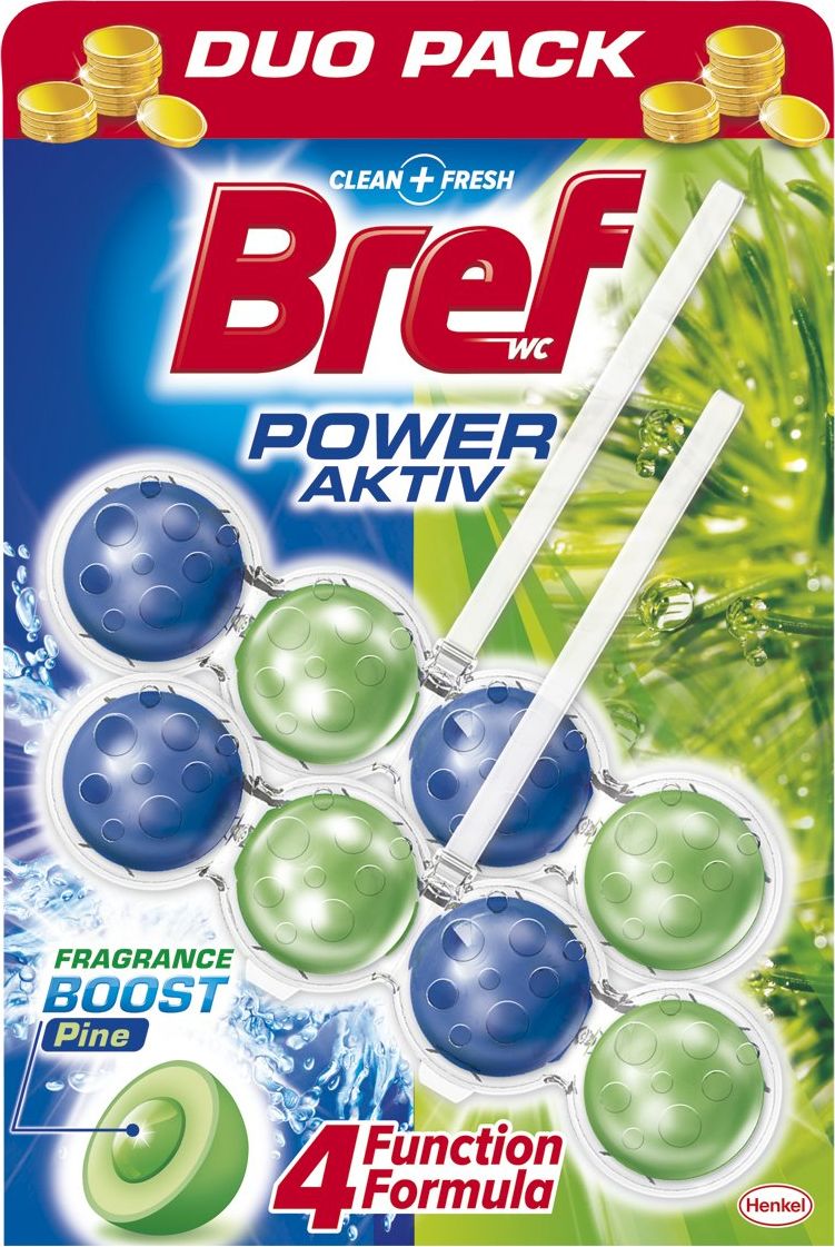 Bref WC Cleaner-BREF Power Aktiv Pine 2x50g