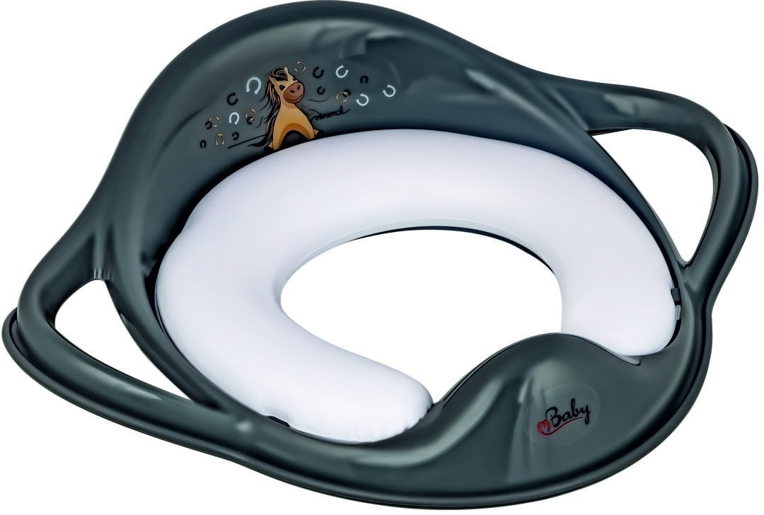 Maltex Nakładka miękka antypoślizgowa na sedes Konik stalowy szary (6130_90)