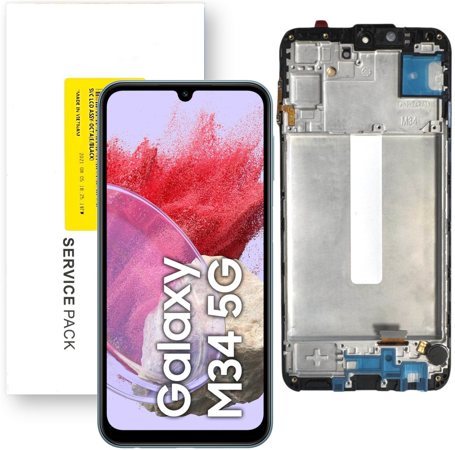 Wyświetlacz do Samsung Galaxy M34 5G LCD SM-M346B Ramka Oryginał Mobilepart
