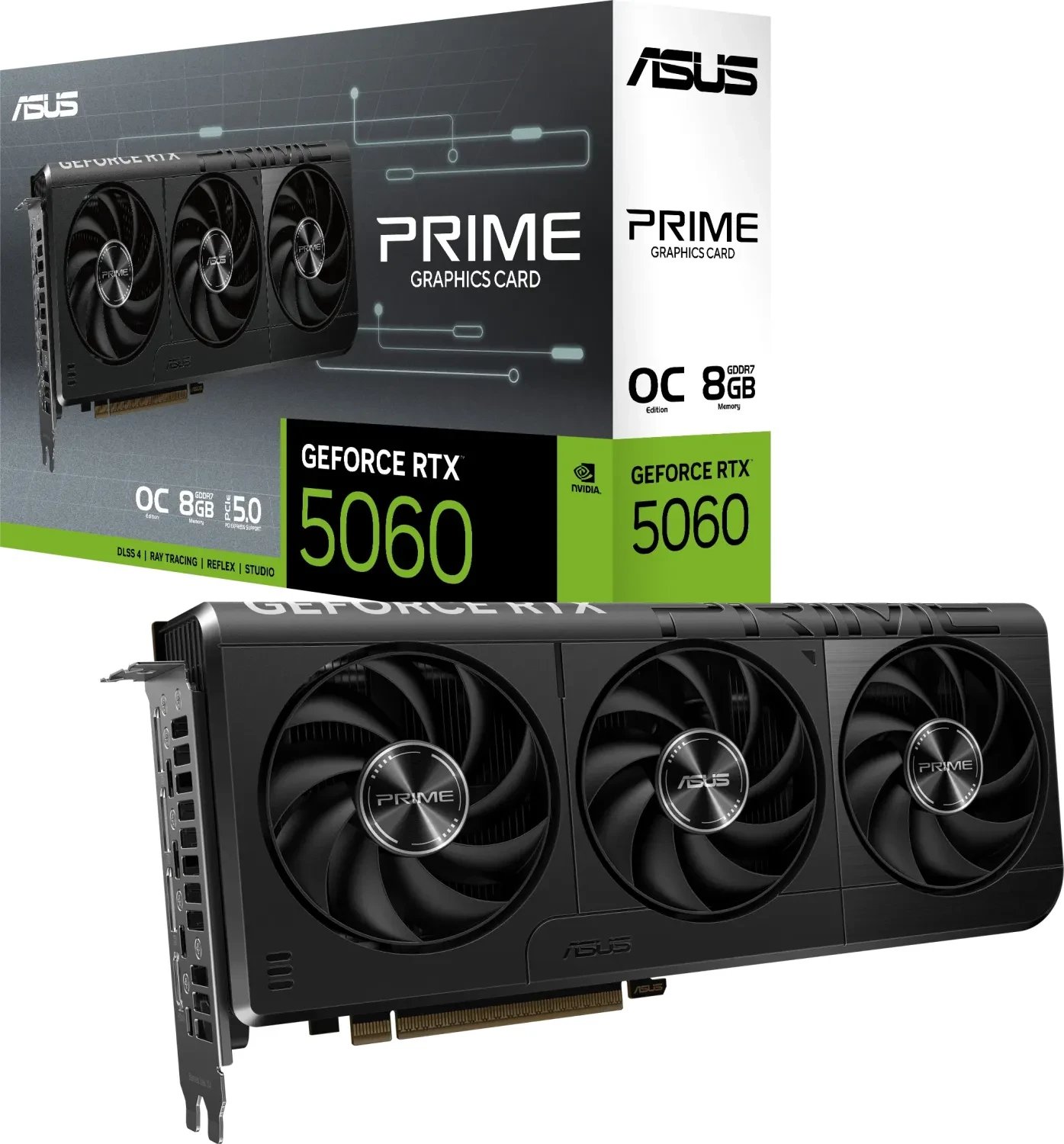 Karta graficzna Asus Prime GeForce RTX 5060 OC 8GB GDDR7 DLSS4 (PRIME-RTX5060-O8G)