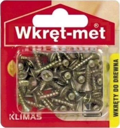 Wkręt-met Wkręty hartowane do drewna 4x20mm 40szt PZ2 złote