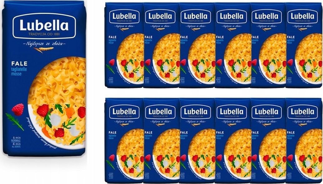 Lubella Lubella Makaron fale 400 g x 12 sztuk