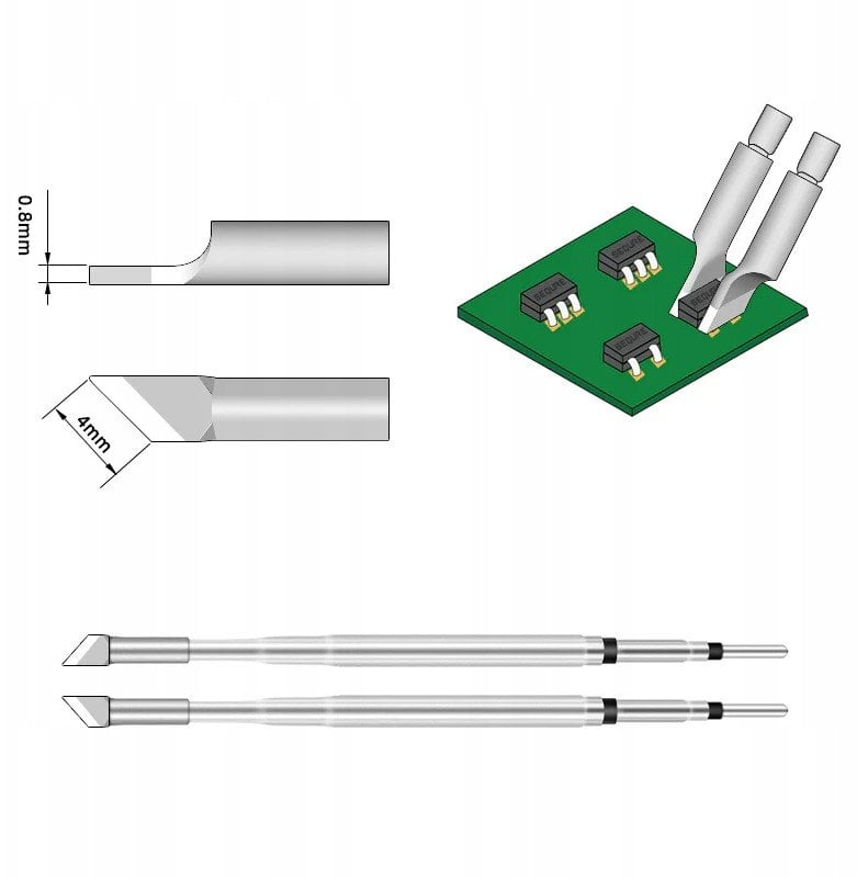 Grot, końcówka do rozlutownicy / lutownicy HT140 SEQURE HT140-4.0KS (4 mm)