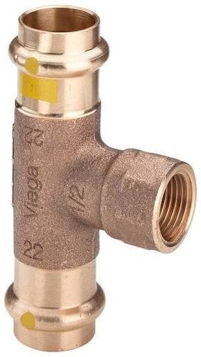 Trójnik z SC 22 x 3/4 x 22 braz / (gaz) blyszczacyŁącznik do rur