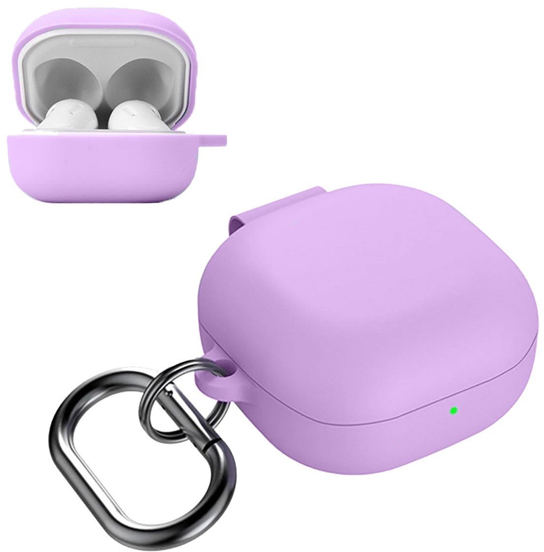Etui Supero Silicone Icon do Samsung Galaxy Buds FE/2 Pro/2/Live/Pro, fioletowe