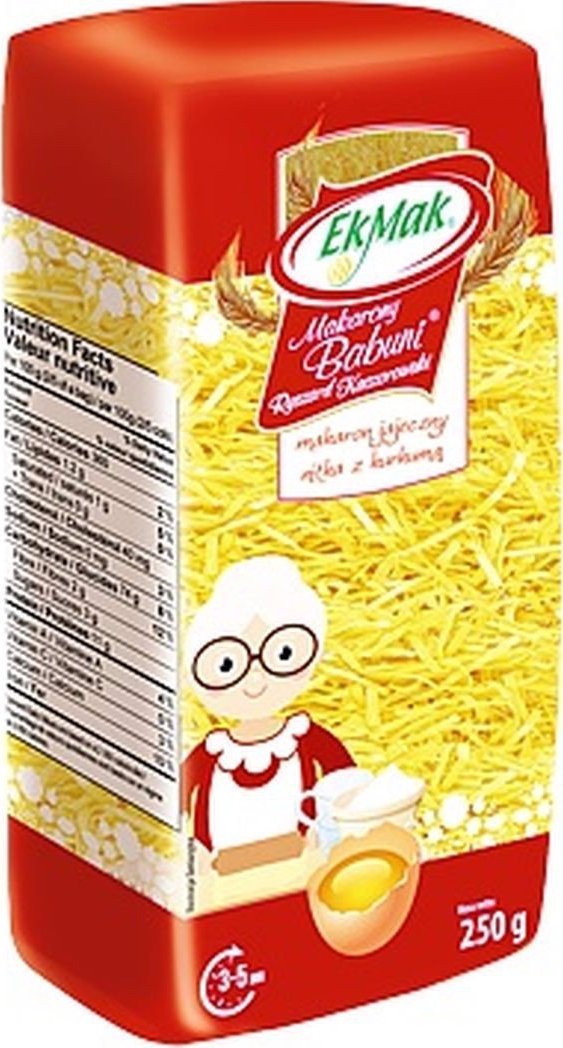 Eko mak Eko Mak Makarony Babuni nitka z kurkumą 250g