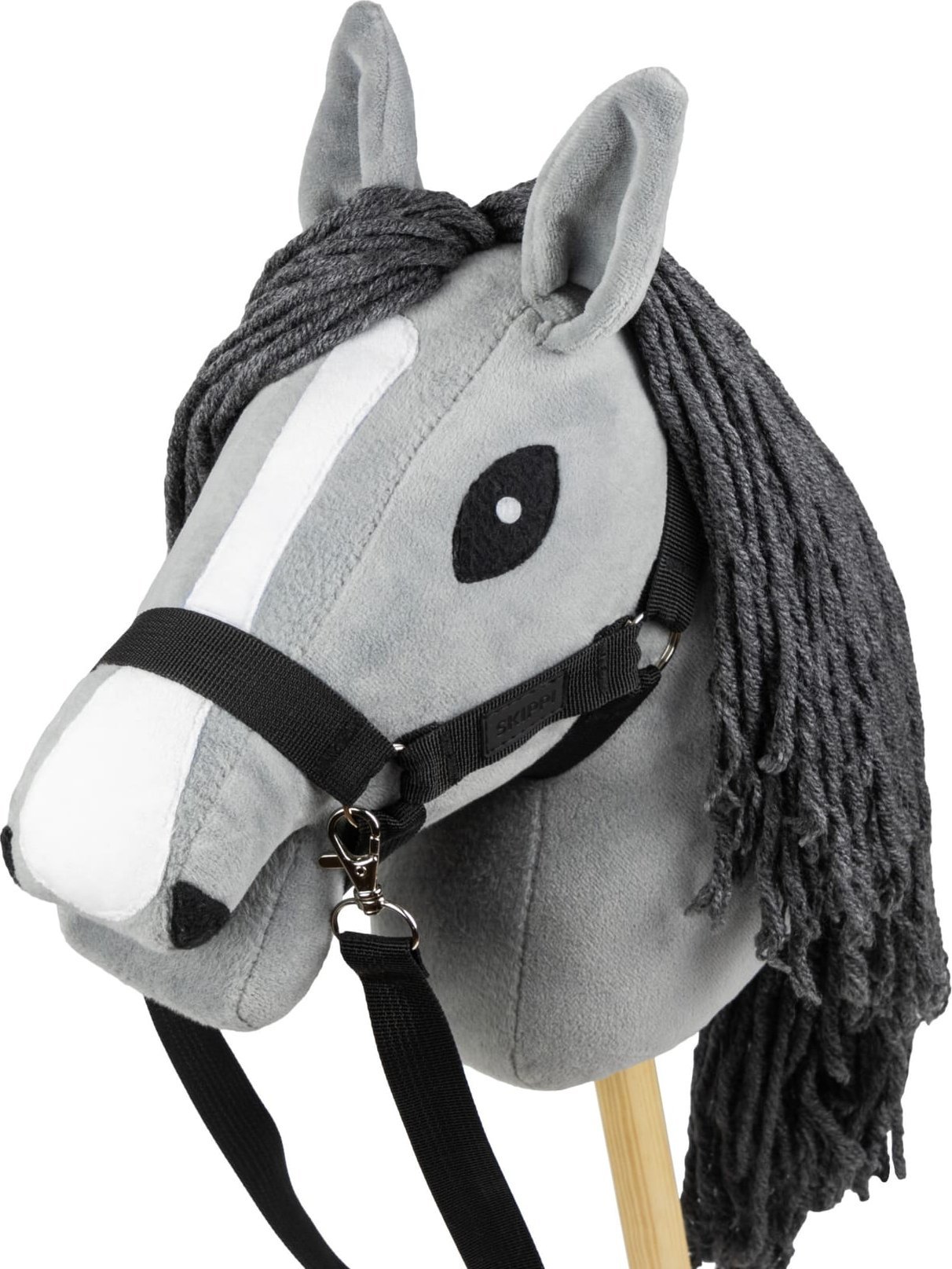 Froster Hobby Horse Skippi - lekki koń na kiju - Szary A5 - prezent dla dziecka