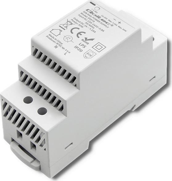 Qoltec Zasilacz na szynę DIN Qoltec | 30W | 24V | 1.25A | Szary