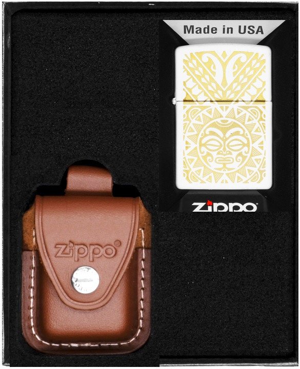 Zestaw ZIPPO Zapalniczka MAORI TATTO DESIGN Prezentowy No2