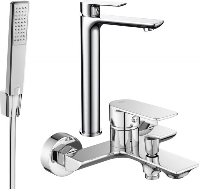 Mexen Mexen Alfa R72 zestaw wannowy, chrom - 745713R72-00