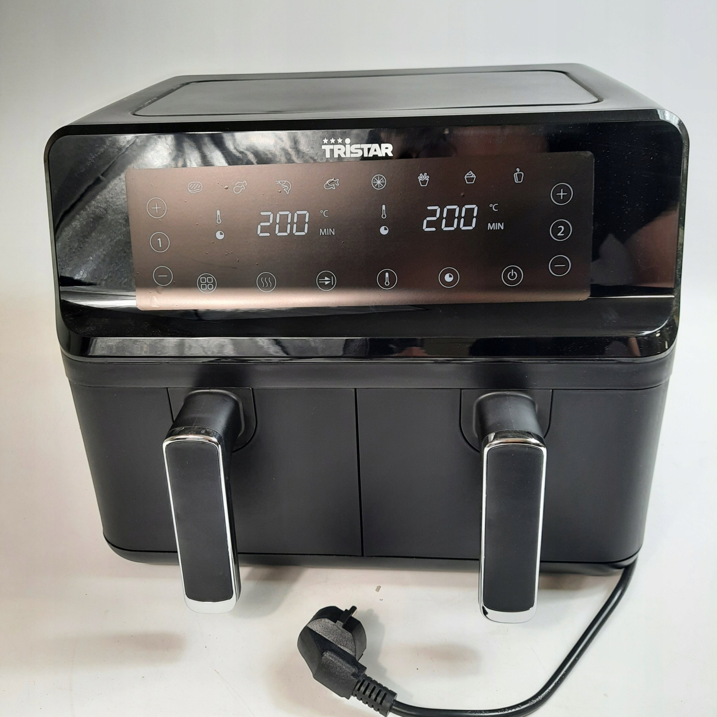 Tristar Double Basket Airfryer | FR-9026 | Power 2700 W | Capacity 8 L | Black