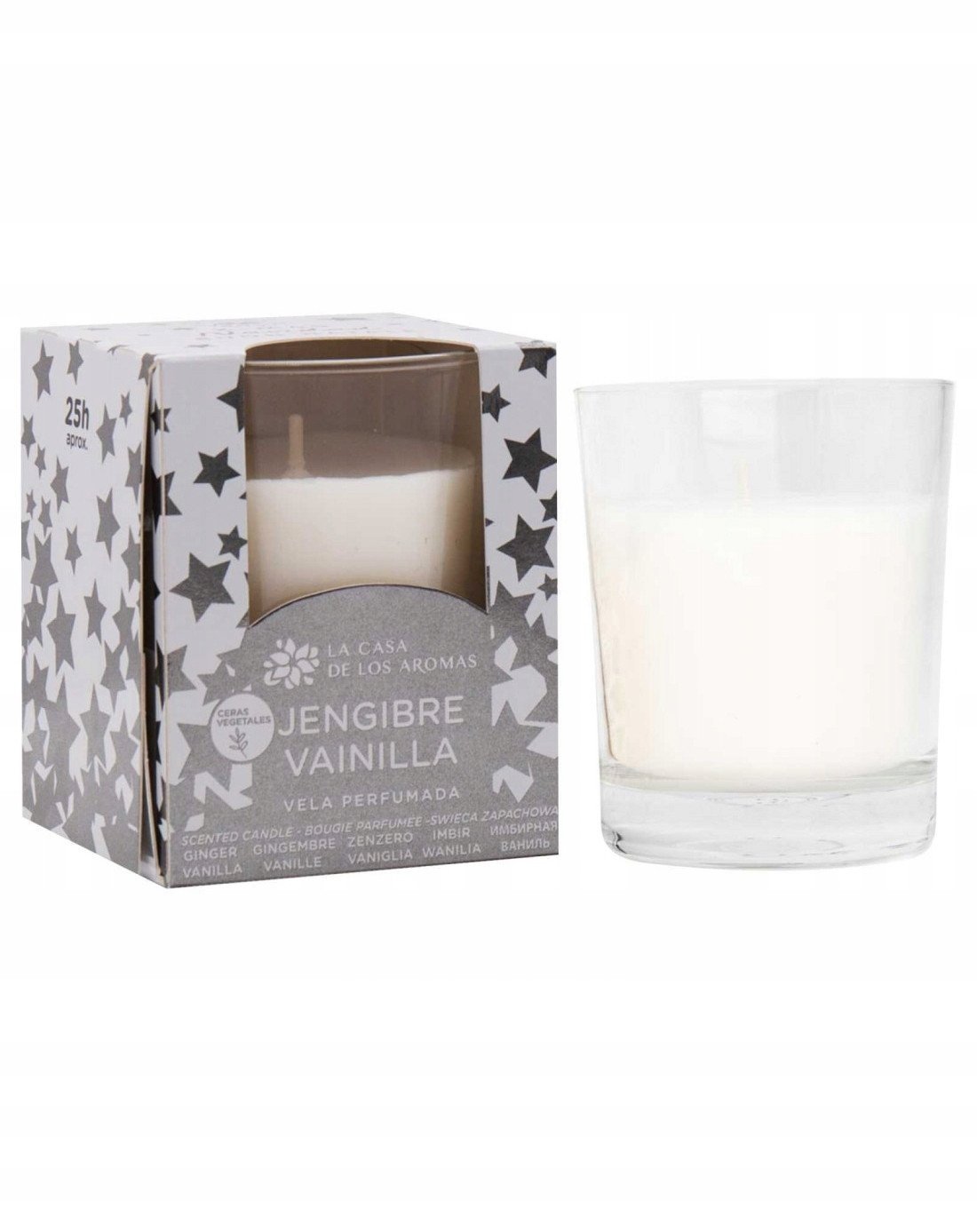 LA CASA DE LOS AROMAS_X-Mas świeca zapachowa Imbir-Wanilia 120g