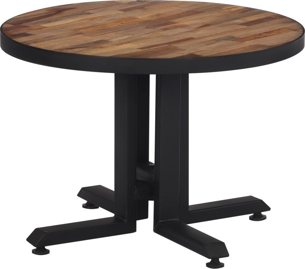 vidaXL Stolik kawowy, okrągły, Ø55x40 cm, drewno tekowe z odzysku