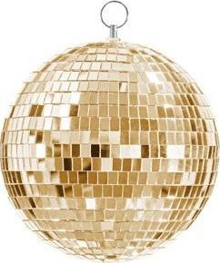 Dekoracja wisząca Kula Disco 20cm złoty
