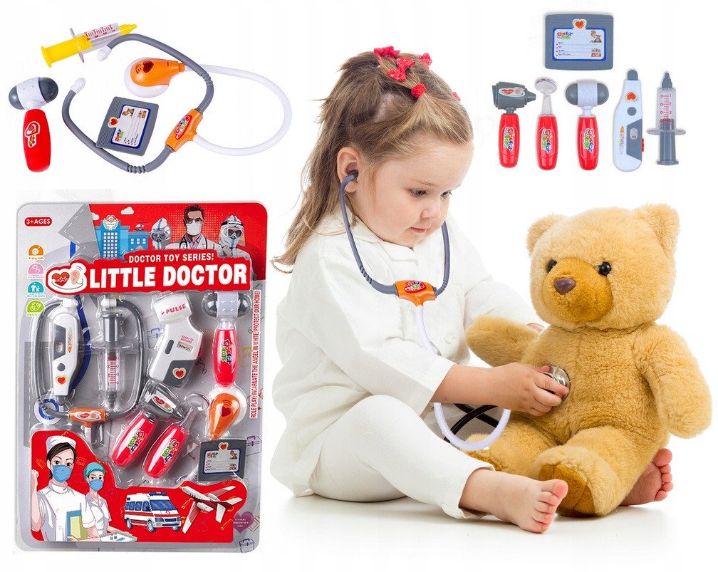 Duży zestaw LEKARZ MAŁY DOKTOR świeci gra
