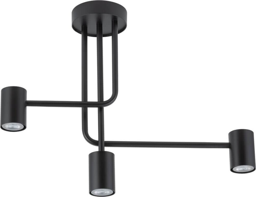 Lampa sufitowa Sigma 3-punktowa lampa sufitowa Luis czarny plafon nad stół